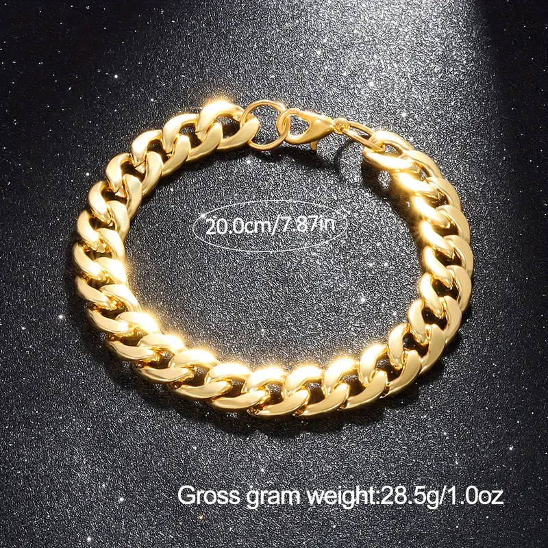 2pcs Men's Quartz Watch and Bracelet Set