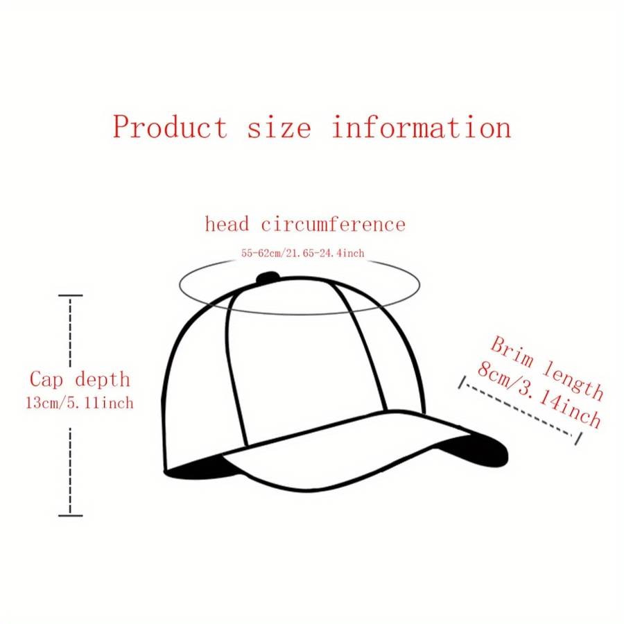 1pc Urban Style Unisex Baseball Cap with Cute Cat Print Adjustable Fit Sun Protection Woven Pol