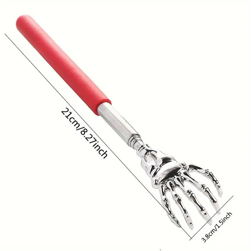 1pcs Stainless Steel Extendable Back Scratcher with Comfort Grip Ideal for Fibromyalgia Relief