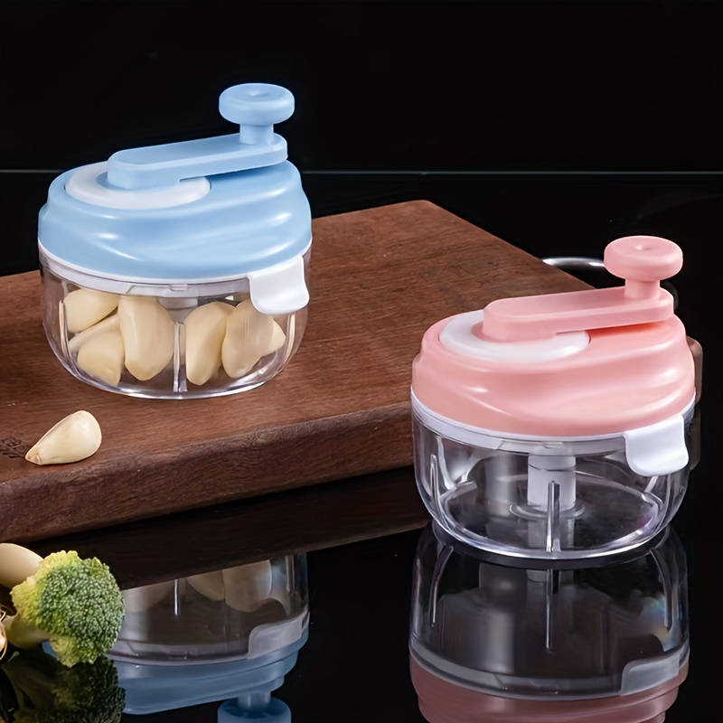 1pc Kitchencraft Multifunctional Manual Garlic Grinder Uncharged Plastic Seasoning Mixer with
