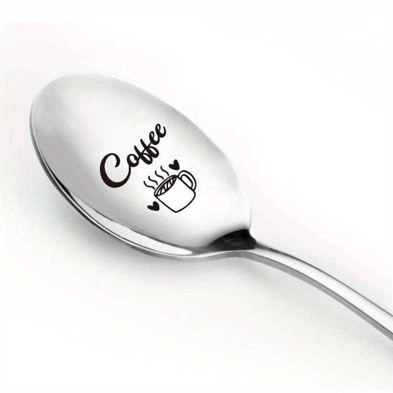 1pc Stainless Steel Spoon Set The Perfect Gift for Dad Ice Cream Dessert Salad Dinner Bi