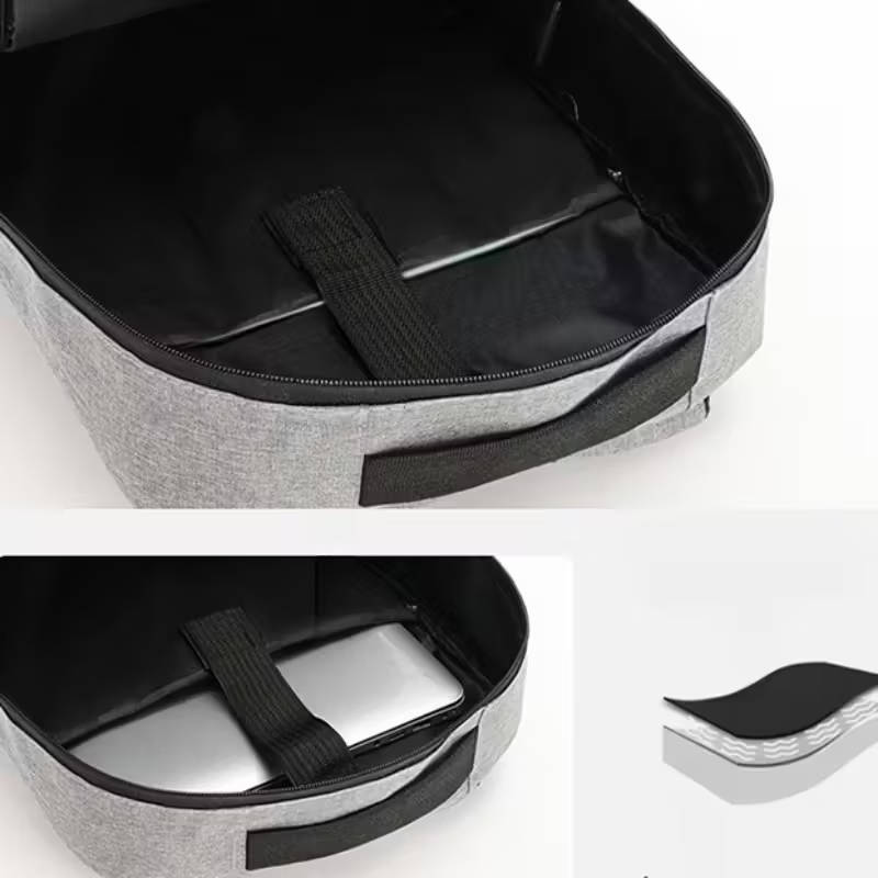 3Pcs Bag Set Laptop Backpack Chest Bag Zipper Handbag