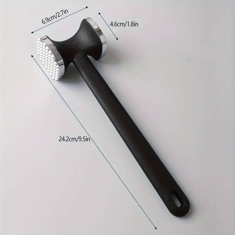 1pc Premium Zinc Alloy Meat Tenderizer Hammer Durable Metal Mallet for Tenderizing Steak Chicken & M