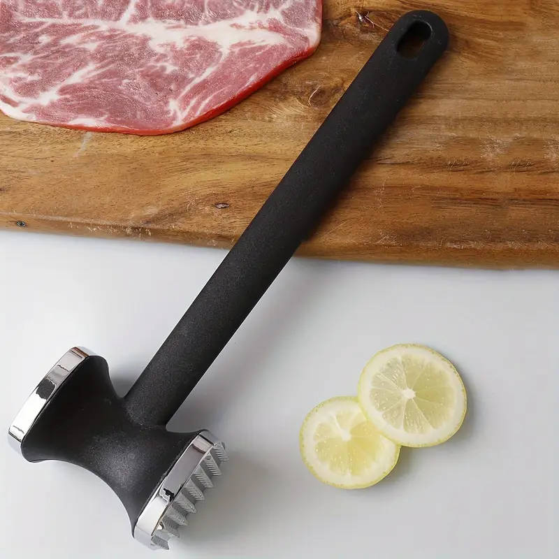 1pc Premium Zinc Alloy Meat Tenderizer Hammer Durable Metal Mallet for Tenderizing Steak Chicken & M