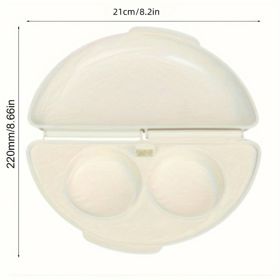 1pc Microwave Egg Poacher with Mushrooms Bell Peppers Easy-Clean Plastic Kitchen Tool for P