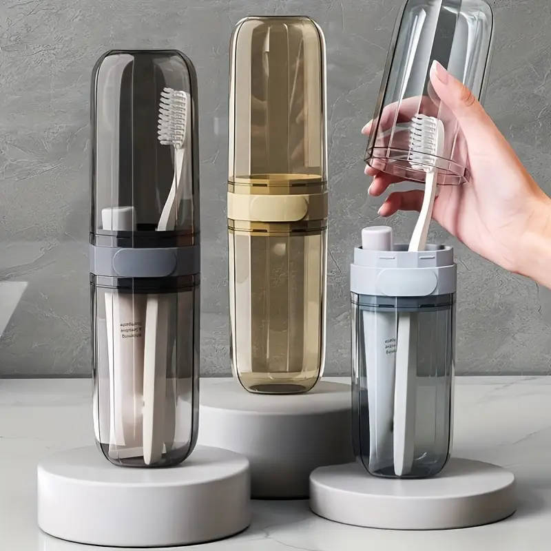 Travel Toothbrush Holder Mouthwash Cup