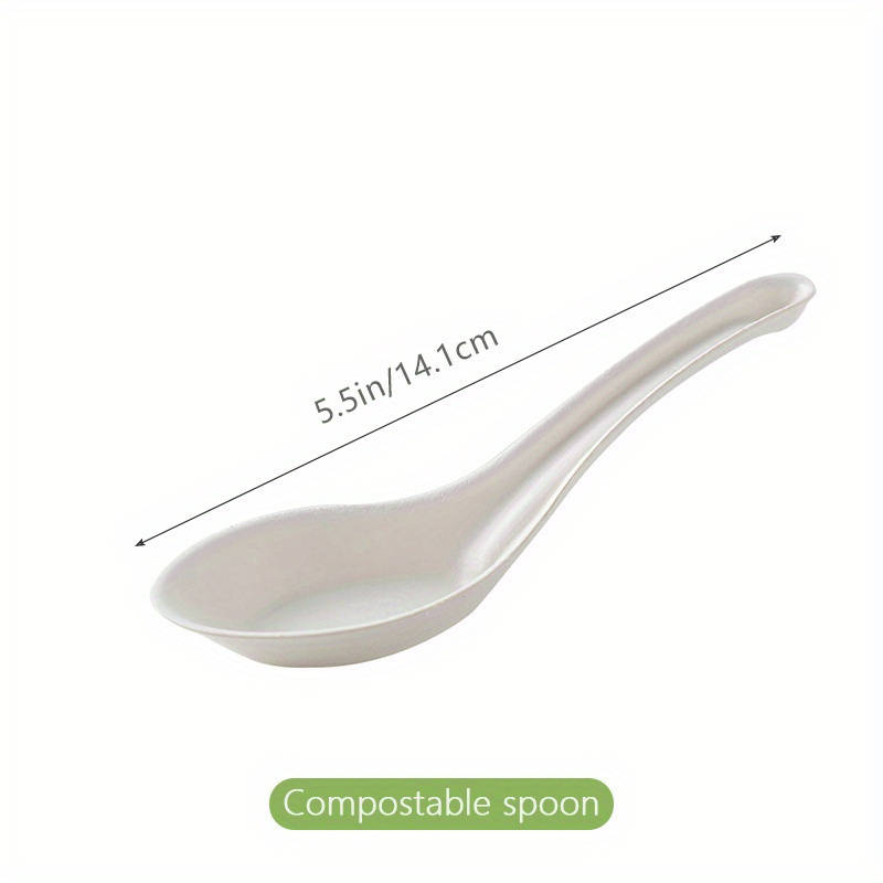 30Pcs Pulp Soup Spoons