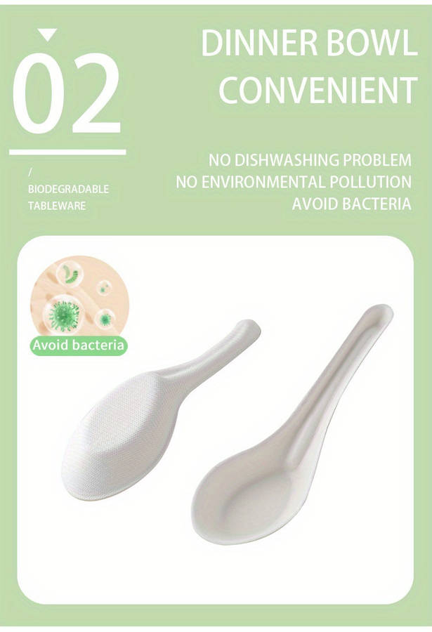 30Pcs Pulp Soup Spoons