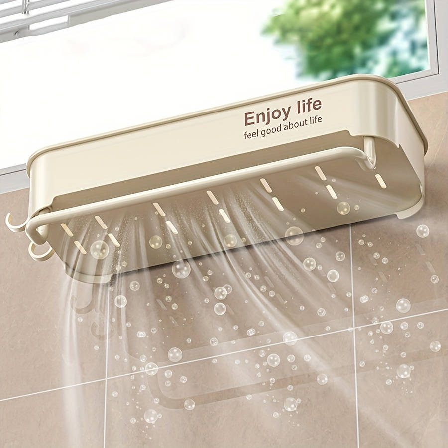 1pc Thickened Multi-Color Easy-Install 1pc Kitchen Sink Organizer No-Drill Storage Rack for Spice