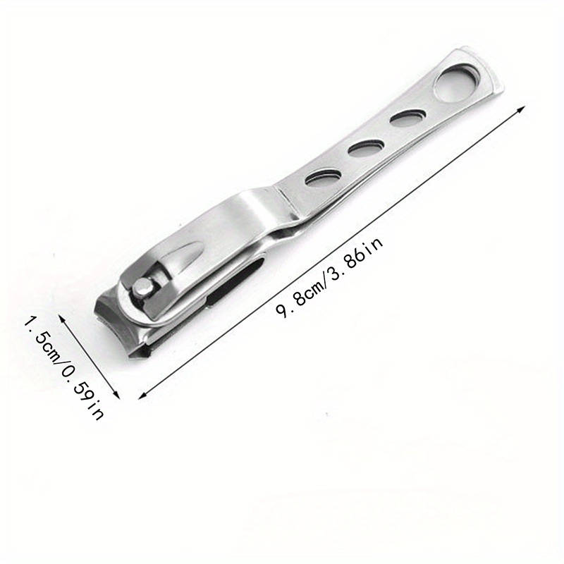 1pc Premium Stainless Steel Nail Clipper with 360-Degree Rotating Head Hypoallergenic Modern