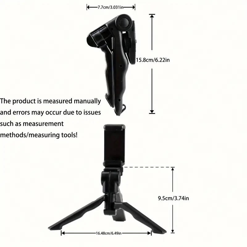 360-Degree Rotating Anti-Shake Smartphone Tripod Mount