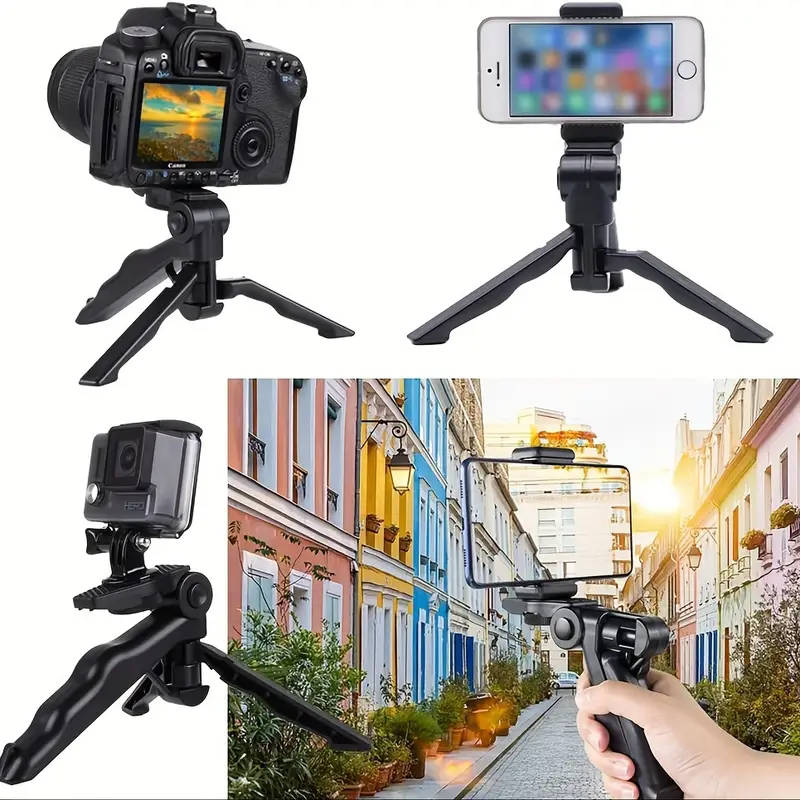 360-Degree Rotating Anti-Shake Smartphone Tripod Mount