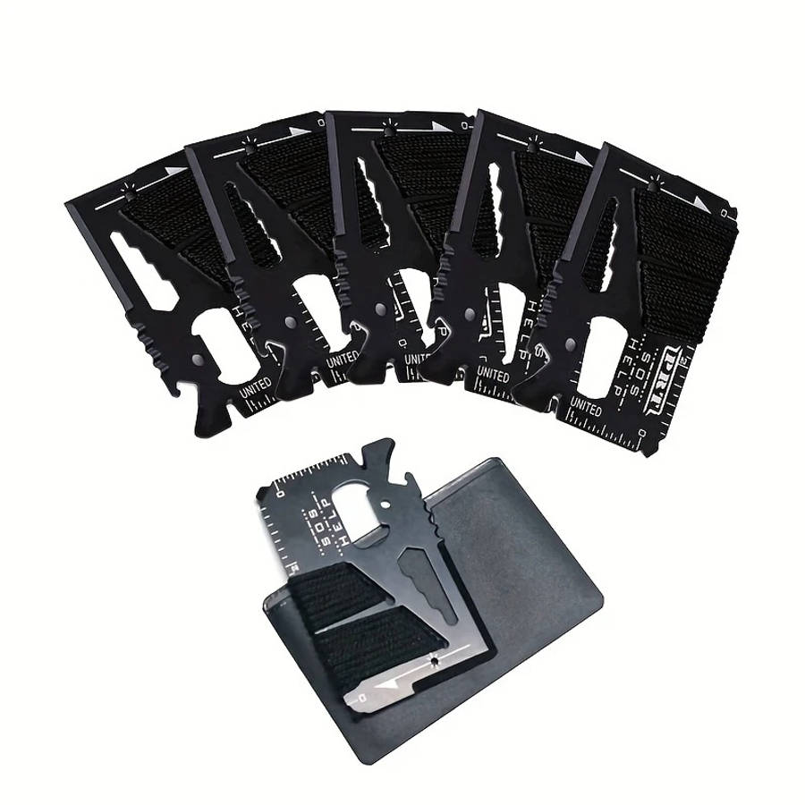 14 In 1 Credit Card Size Survival Tool Tactical Multitool With Bottle Opener Ideal Gift For Men