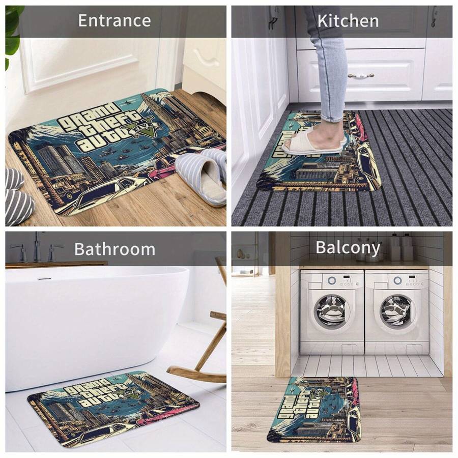 1Pc 40x60cm Art Floor Mat
