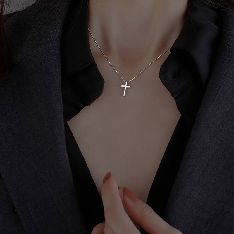 1 Piece Cross necklace stainless steel Jesus Theme Pendant