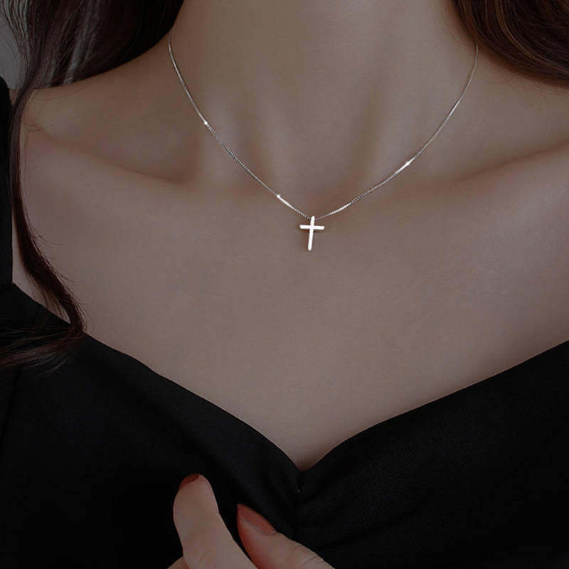 1 Piece Cross necklace stainless steel Jesus Theme Pendant