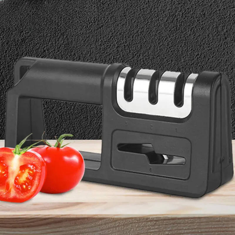 4in1 Diamond Kitchen Sharpener Quick Multifunctional Manual Tool for Knives Scissors Lightweight 304