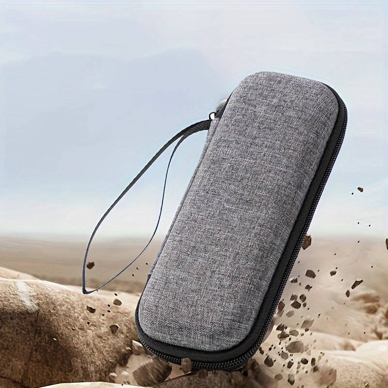 1pc Vintage-Inspired EVA Hard Shell Razor Case Portable Durable Water-Resistant Easy to Clean Gray