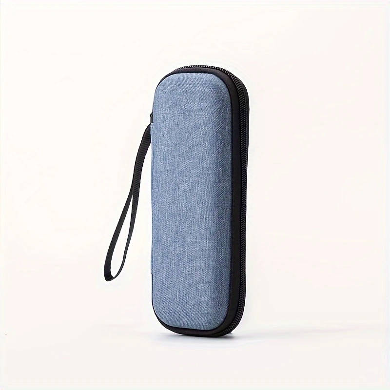 1pc Vintage-Inspired EVA Hard Shell Razor Case Portable Durable Water-Resistant Easy to Clean Gray
