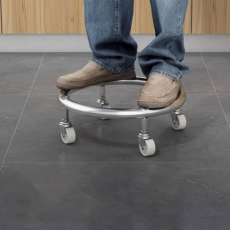 Durable Stainless Steel Gas Cylinder Cart with Wheels