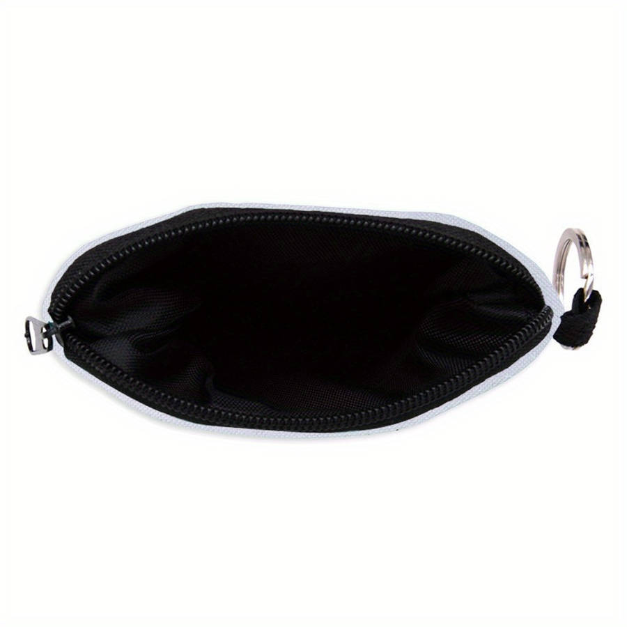 1pc 3D High-Definition Printed Mushroom Alien Spaceship Pattern Polyester Portable Coin Purse Digi