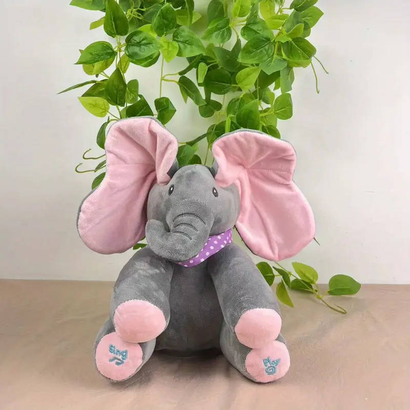 Yaping Hide and Seek Game Elephant Plush Toy