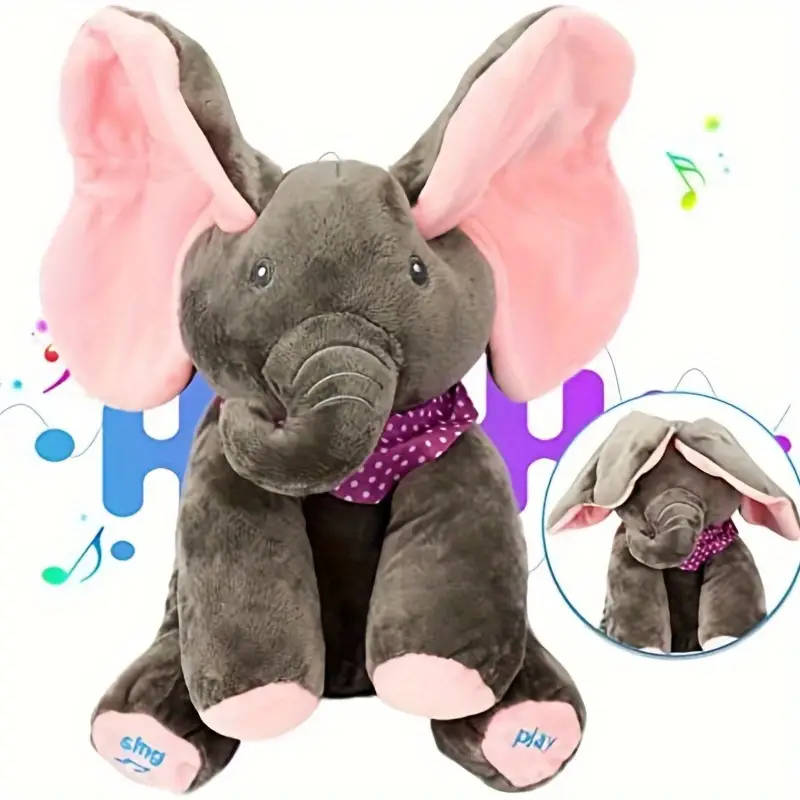 Yaping Hide and Seek Game Elephant Plush Toy