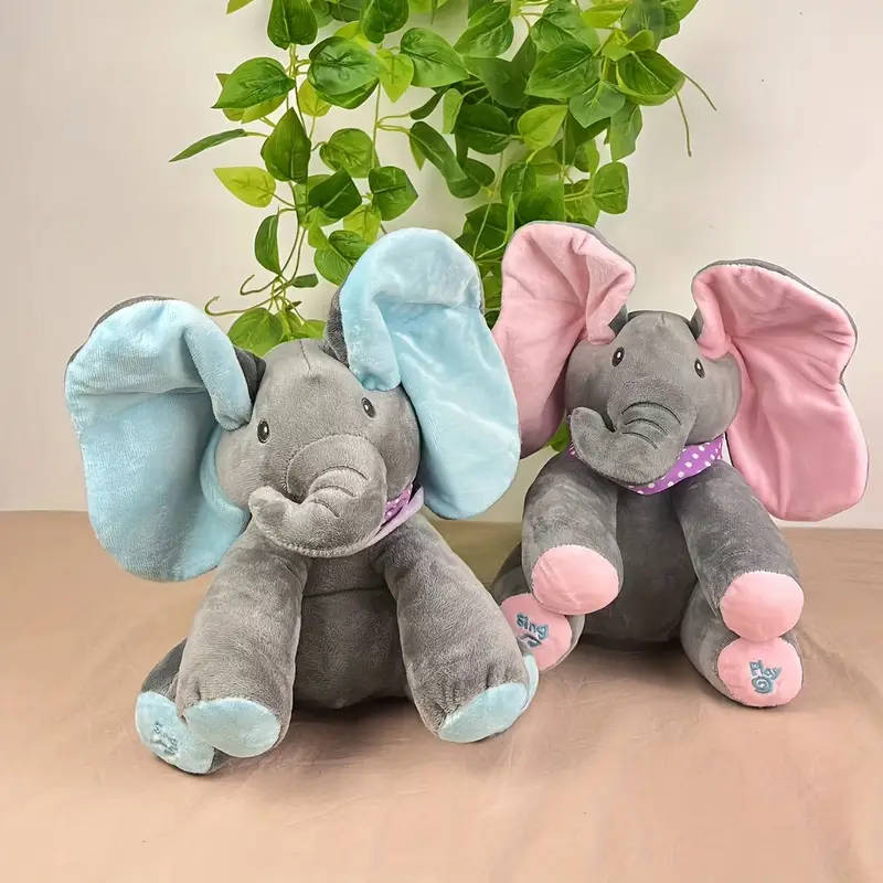 Yaping Hide and Seek Game Elephant Plush Toy