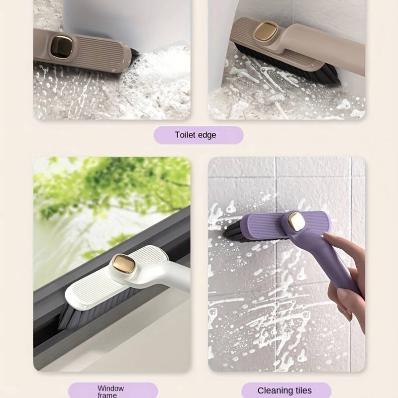 1pc 360 Rotating Tile Master 3-In-1 Bristle Cleaning Brush