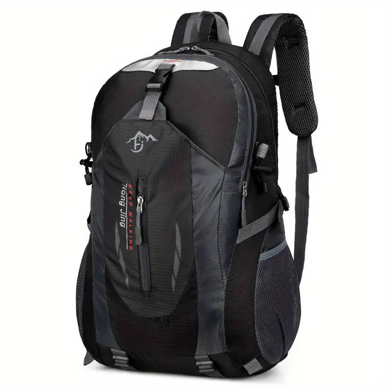 1pc Lightweight Hiking Daypack with Laptop Compartment Foldable Nylon Travel Backpack with Adjustabl