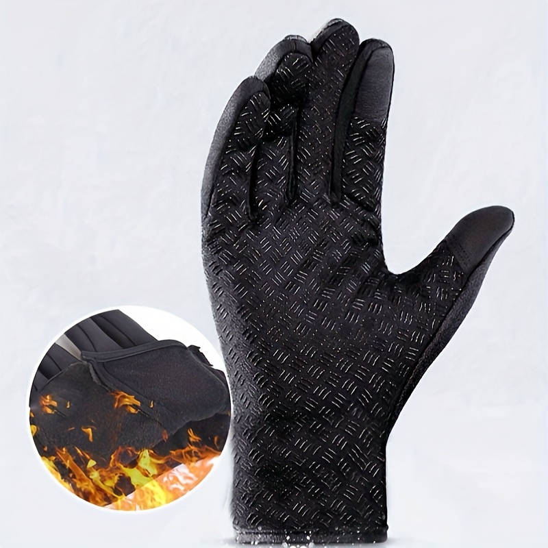 1 Pair Black Size L Outdoor Sports Gloves