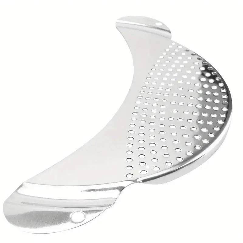 1pcs Kitchen Stainless Steel Pot Strainer Handheld Drainer