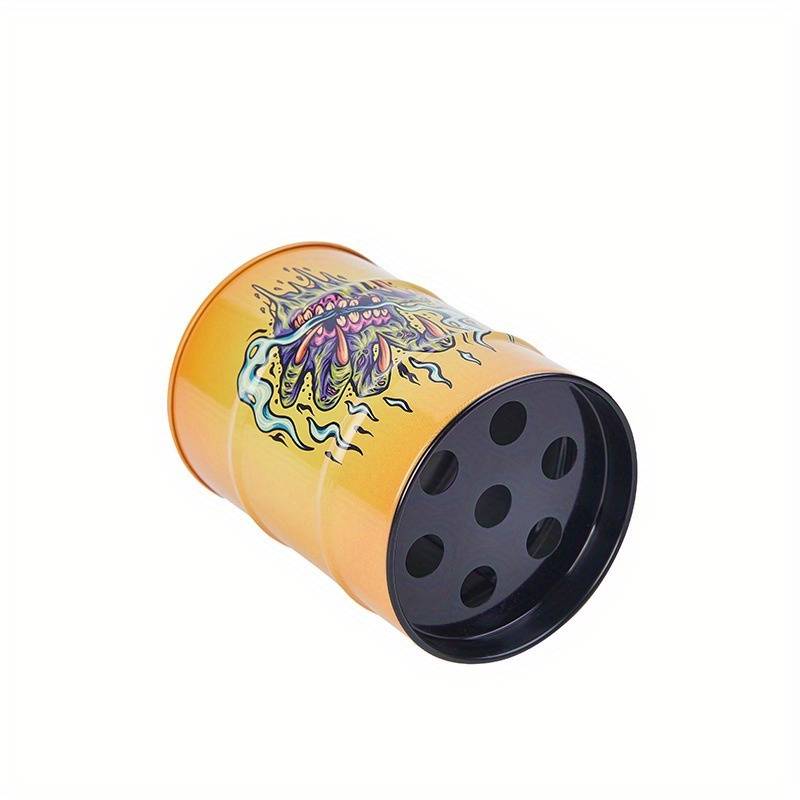 1pc Plastic Ashtray with Lid Car Mounted Storage Can Dustproof Household Ashtray Fishing Man