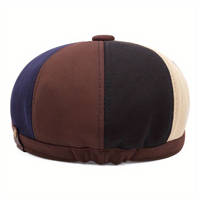 1pc Mixed Color Leisure Sports Cap Hand Washable Dry Clean Men's Woven Textile Sun Hat 1-Pack