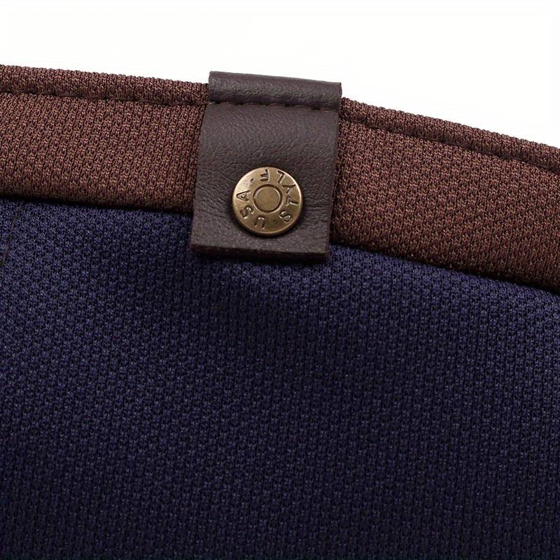 1pc Mixed Color Leisure Sports Cap Hand Washable Dry Clean Men's Woven Textile Sun Hat 1-Pack