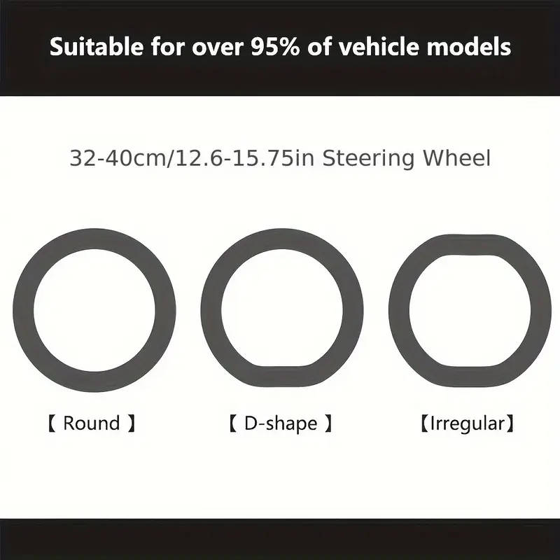 1pc Universal Silicone Steering Wheel Cover
