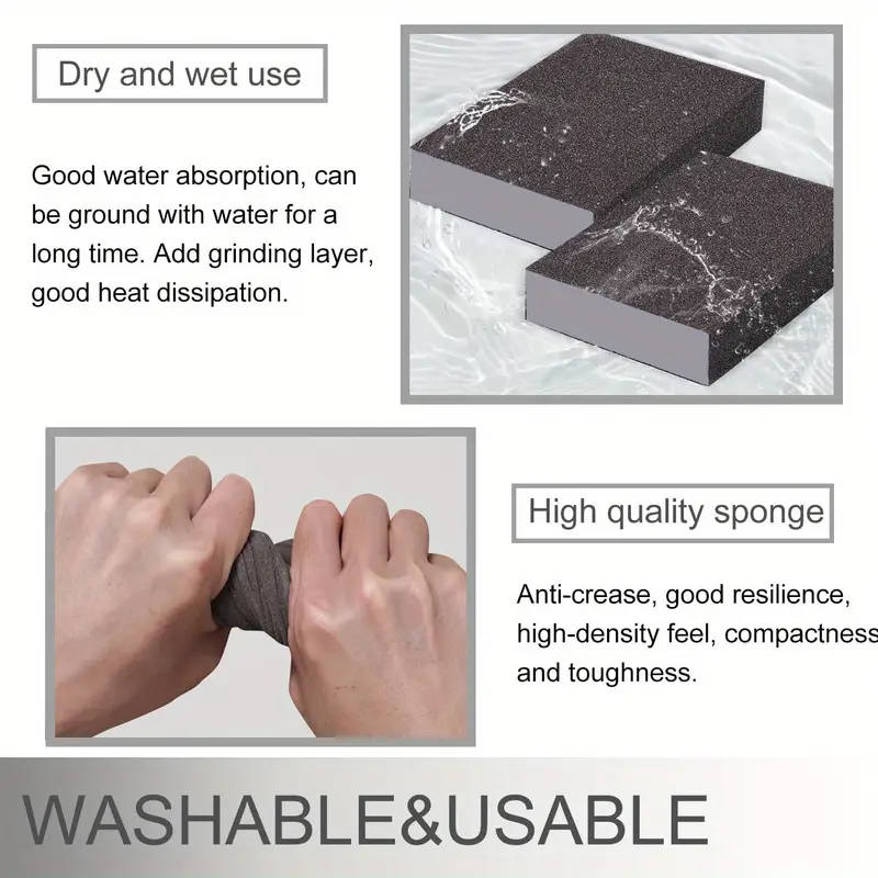 Sanding Sponges 60/80/120/180/220 Grit Coarse Medium And Fine Sanding Blocks