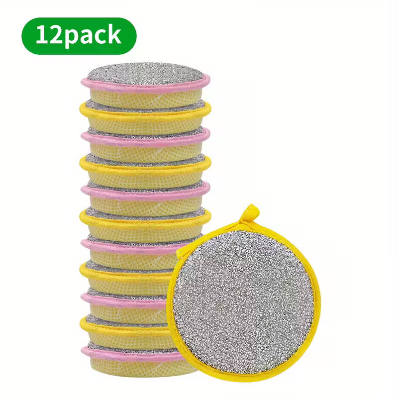12 Piece Multi-Purpose Kitchen Cleaning Sponges & Scrubbers