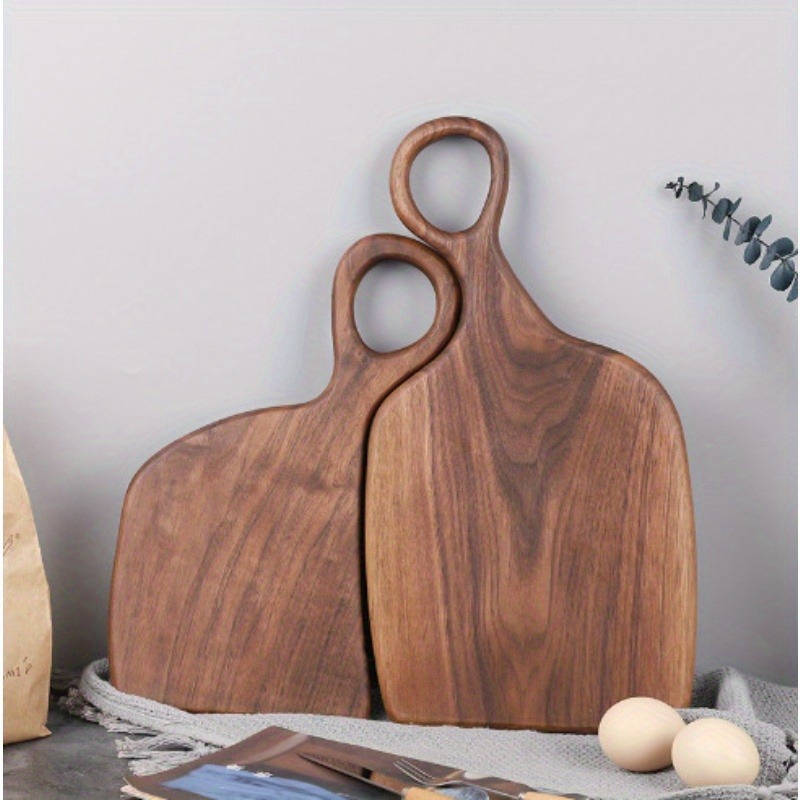 A Set of 2 Walnut Chopping Boards High-Quality Handmade Kitchen Chopping Boards for Food Prep