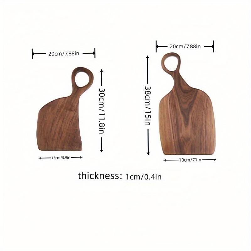 A Set of 2 Walnut Chopping Boards High-Quality Handmade Kitchen Chopping Boards for Food Prep