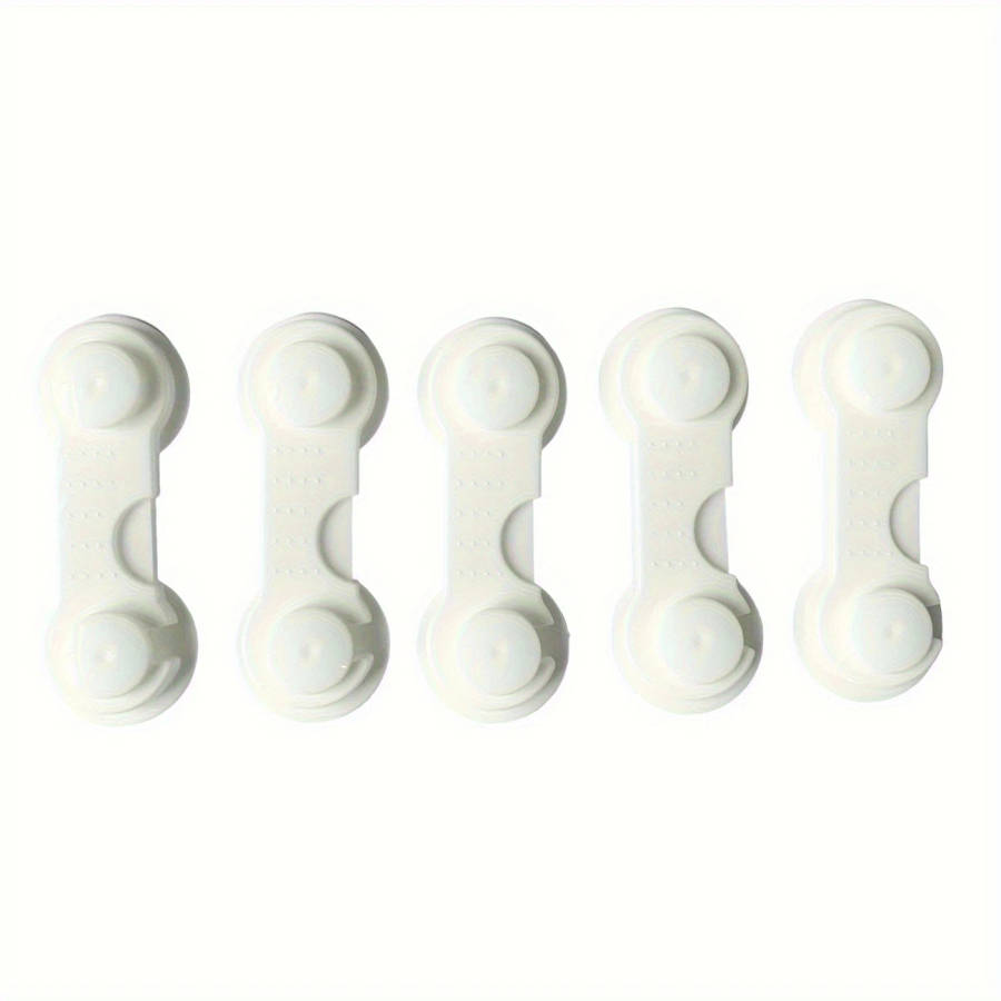 5Pcs Premium Adjustable Plastic Cabinet Safety Drawer Locks Secure Anti Pinch Door Locks For Home Im