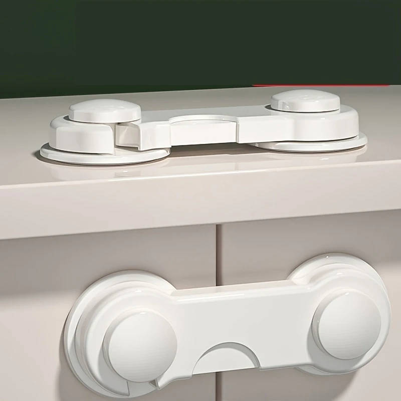 5Pcs Premium Adjustable Plastic Cabinet Safety Drawer Locks Secure Anti Pinch Door Locks For Home Im