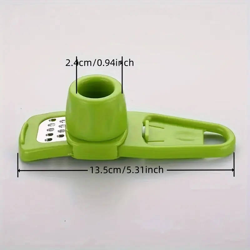 1pc Manual Garlic Press and Grinder Durable Plastic Easy-to-Use Multi-Function Portable Garlic Mince