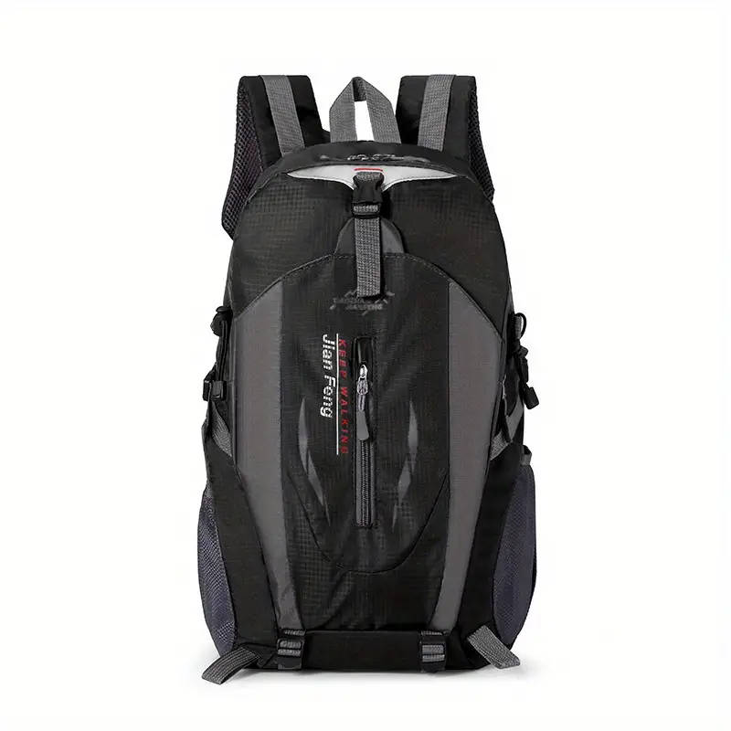 1pc 40L Large-Capacity Leisure Travel Backpack Water-Resistant Oxford Fabric Ideal for Hiking Outdoo
