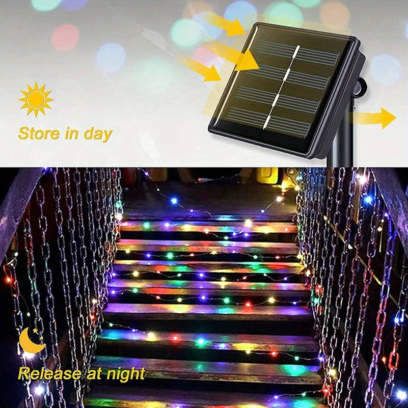 50 LED Solar Color Light Strip LED LED Lights