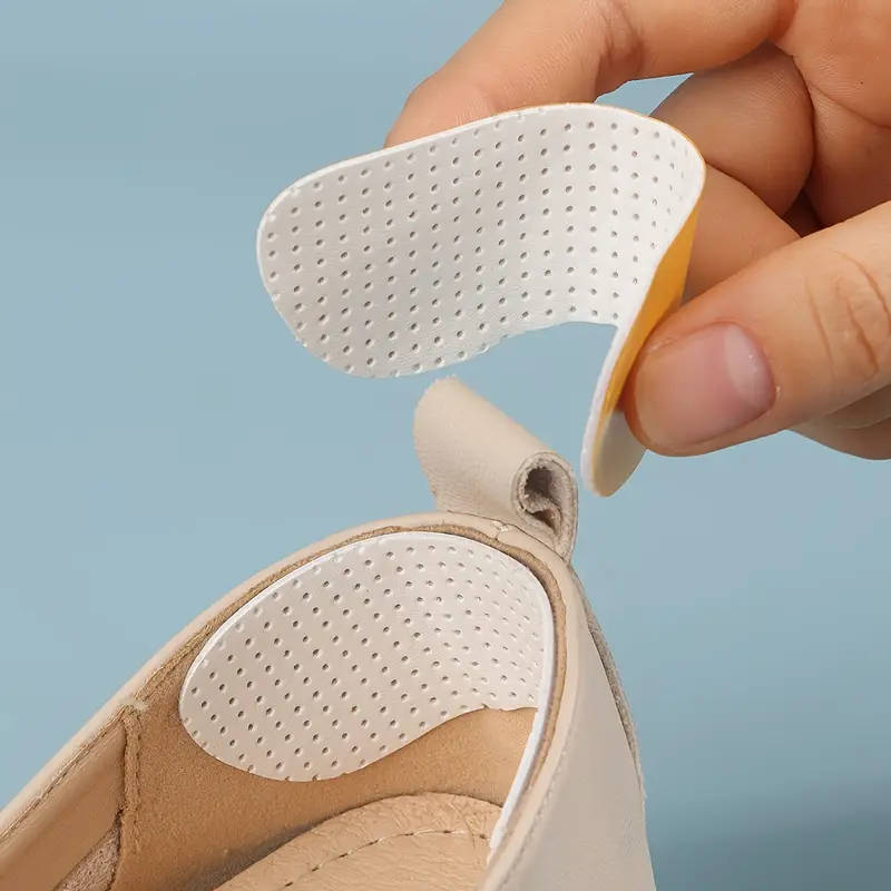 2pcs Soft Heel Stickers Anti-Slip Shock-Absorbing Foot Pads for High Heels And Sneakers No Odor Soli