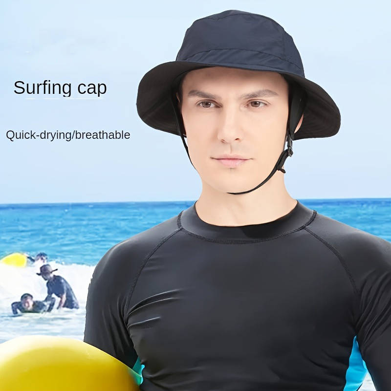 1pc Wide Brim Sun Protection Hat Foldable Outdoor Hiking Fishing Cap Quick-Drying Surfing Fis