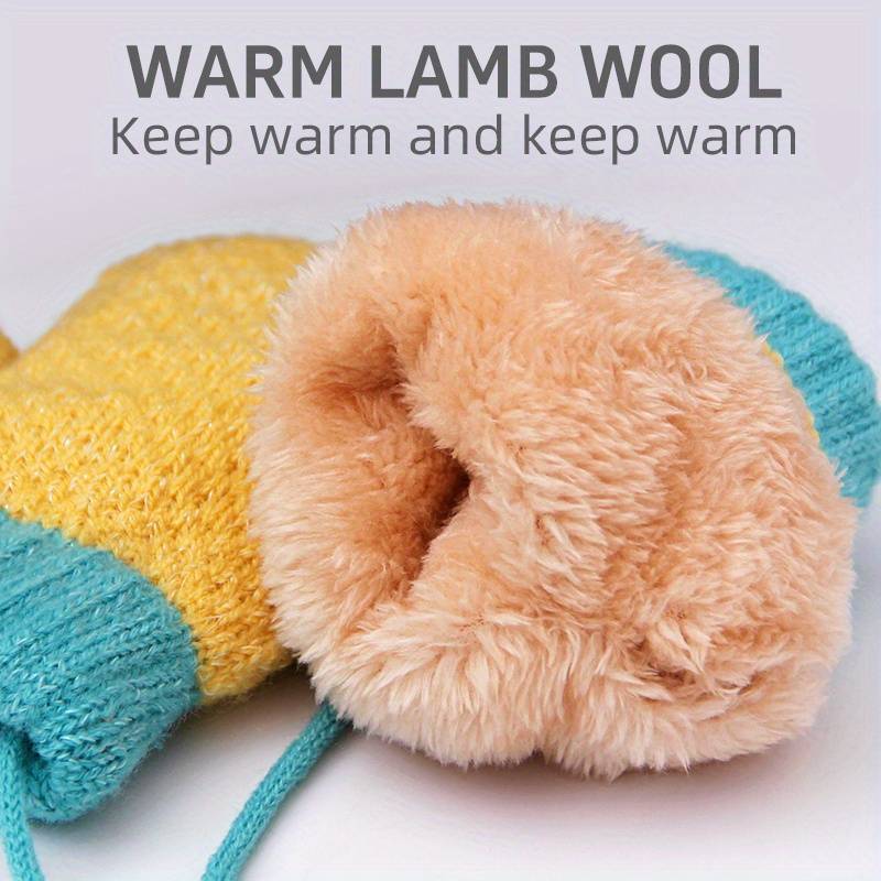 1 Pair Pink Warm Gloves