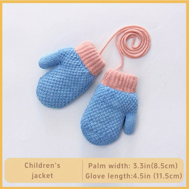 1 Pair Pink Warm Gloves