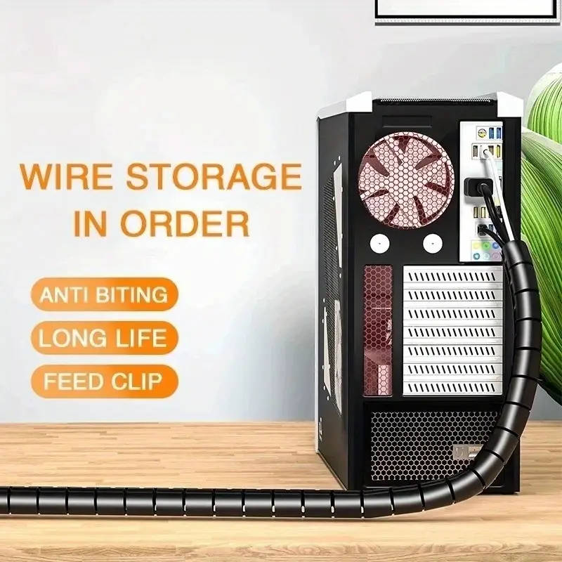 1m Flexible Spiral Cable Protector